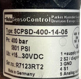 Parker SCPSD-400-14-05 SensoControl Pressure Sensor 5801 PSI 15-30 VDC