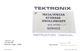 Tektronix 7623A/R7623A Storage Oscilloscope W/ Option Service Instruction Manual