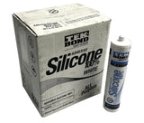 Tek Bond White 100% Silicone Caulk Adhesive All Purpose 10.1 OZ (12 Pack)