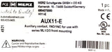 Merz AUX11-E Auxiliary Contact 10A 600VAC 1NC/1NO Left/Right Side Mount