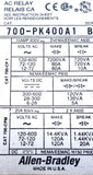 Allen-Bradley 700-PK400A1 Relay Ser B 110-120VAC 50-60HZ Relay Rail Mount