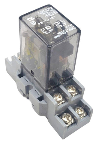 Potter & Brumfield K10P-11D15-24 Relay 24VDC 10A With Idec 27E895 Contact Block