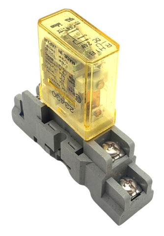 Idec RH1B-U DC24V Relay 24-30VDC 120-240VDC 7-10A With Idec S1B-05 Contact Block