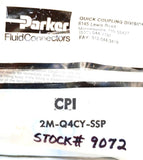 Parker 2M-Q4CY-SSP Instrumentation Coupling Female Push To Connect 1/4" 316SS