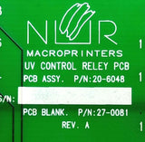 HP / NUR Macroprinters 20-6048 UV Control Relay Circuit Board Rev. A