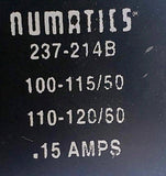 Numatics 11SAD441C Solenoid Valve With Numatics 237-214B Solenoid Coil