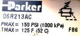 Parker 06R213AC Regulator Valve PMAX 150PSI TMAX 125F 52C