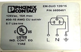 (Lot of 3) Phoenix Contact 5600461 Outlet Receptacle 2-Port 125VAC 15A