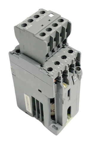 ABB BC25-30-10 Contactor W/ BC25-40-31 Contact Block 4 Pole 45A 24VDC