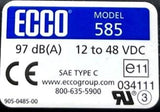 ECCO Model 585 Backup Alarm 97 dB(A) 12-48VDC SAE Type C