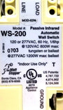 Watt-Stopper WS-200-I Passive Infrared Automatic Wall Switch 120-277VAC 60Hz