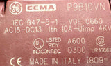 CEMA P9B10VN contact Block with Pushbutton Switch