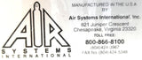 Air Systems International B50C04REXS Carbon Monoxide Airline Monitor CO-91