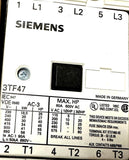 Siemens 3TF47 22-0AK6 Contactor 30kW AC-3 400V AC-3 Aux: 2NO+2NC 110-120VAC