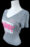 Nike Women's Everything's Hotter In Texas Rangers Gray Slim Fit Shirt