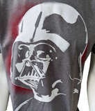 Disney Men's Star Wars Darth Vader Gray Short Sleeve Shirt Size Medium