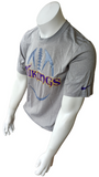 Nike Dri-Fit Men's Minnesota Vikings Football NFL Gray Short Sleeve Shirt Size S