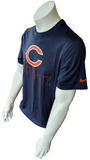 Nike Dri-Fit Men's Chicago Bears Just Do it NFL Football Navy Shirt Size M