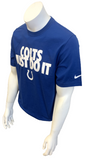 Nike Men's Indianapolis Colts Just Do It NFL Football Blue Shirt Size Large