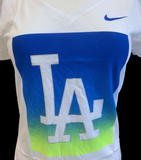 Nike Women's LA Dodgers Baseball MLB White Slim Fit Shirt