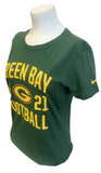 Nike Women's Green Bay Packers Football 1921 Green Slim Fit Shirt Size Medium