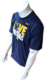 Nike Men's NCAA West Virginia Love Fiesta Bowl Navy Shirt Size Medium