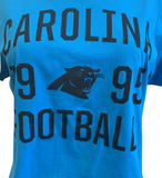 Nike Women's Carolina Panthers Football 1995 Blue Slim Fit Shirt Size Large