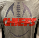 Nike Dri Fit Men's Kansas City Chiefs Gray Short Sleeve Shirt NFL T-Shirt