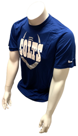 Nike Dri Fit Men's Indianapolis Colts Football Blue Short Sleeve Shirt NFL