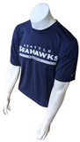 Nike NFL On Field Apparel Men's Dri-Fit Seattle Seahawks Navy Shirt Size Large