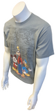 Disney Men's Creation Of Mickey Mouse, Goofy, Donald Duck Gray Shirt Size Medium