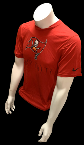 Nike Dri Fit Men's Tampa Bay Buccaneers Just Do It Red Short Sleeve Shirt NFL