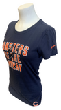 Nike Women's Chicago Bears Monsters Of The Midway Navy Slim Fit Shirt Size XS