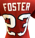 Nike Women's Houston Texans Arian Foster #23 Red Slim Fit Shirt Size Small