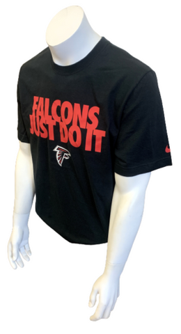 Nike Men's Atlanta Falcons Just Do It NFL Football Black Shirt Size Large