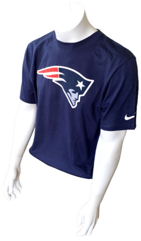 Nike NFL Team Apparel Men's New England Patriots Navy Short Sleeve Shirt Size L