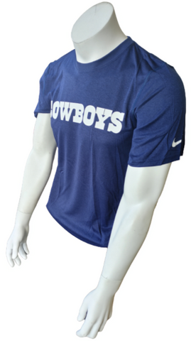 Nike Dri-Fit Men's Dallas Cowboys NFL Football Navy Short Sleeve Shirt Size S