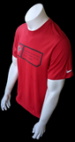 Nike Dri-Fit Men's Atlanta Falcons Engineered Red Short Sleeve Shirt Size Small