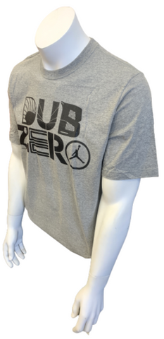 Nike Jordan Men's Jumpman Dub Zero Gray Short Sleeve Shirt Size Large