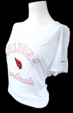 Nike Women's Dri-Fit Arizona Cardinals White Slim Fit Short Sleeve Shirt Size XL