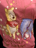 Disney Women's Winnie The Pooh A Good Friend Is Sweeter Than Honey Pink T-Shirt