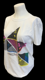 Gildan Softstyle Women's Maroon 5 Concert Short Sleeve White Shirt Size Small