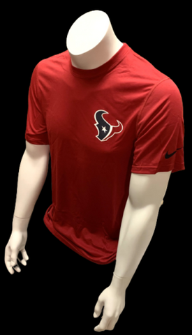 Nike Dri Fit Men's Houston Texans Football Red Short Sleeve Shirt NFL T-Shirt