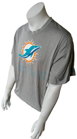 Nike Dri-Fit Men's Miami Dolphins Just Do it NFL Football Gray Shirt Size XXL