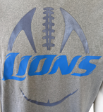 Nike Dri-Fit Men's Detroit Lions NFL Football Gray Short Sleeve Shirt Size Large