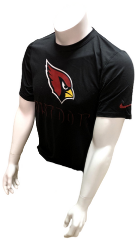 Nike Dri Fit Men's Arizona Cardinals Black Just Do It Short Sleeve Shirt NFL