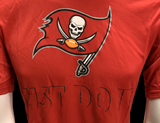 Nike Dri Fit Men's Tampa Bay Buccaneers Just Do It Red Short Sleeve Shirt NFL