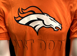 Nike Dri Fit Men's Denver Broncos Orange Just Do It Short Sleeve Shirt NFL