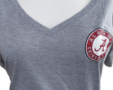 Nike Women's NCAA Alabama Crimson Tide Gray Slim Fit Shirt Size Large