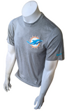 Nike Dri-Fit Men's Miami Dolphins NFL Football Gray Short Sleeve Shirt Size S